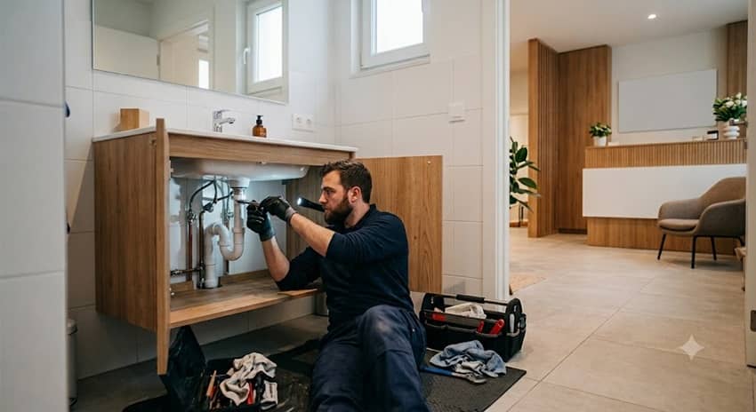 Preventing plumbing problems in a chiropractic practice in Brussels